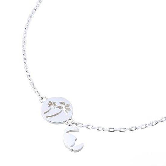 KISS DI-SBR500-DI-SBR501 Disney Collection Stitch Silver Pair Bracelet 17cm 20cm