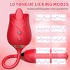 Licking Vibrator G Spot Clitoral Nipple Stimulator Massager Thrusting Dildo 2 In 1 Sex Toy for Women Adult Products