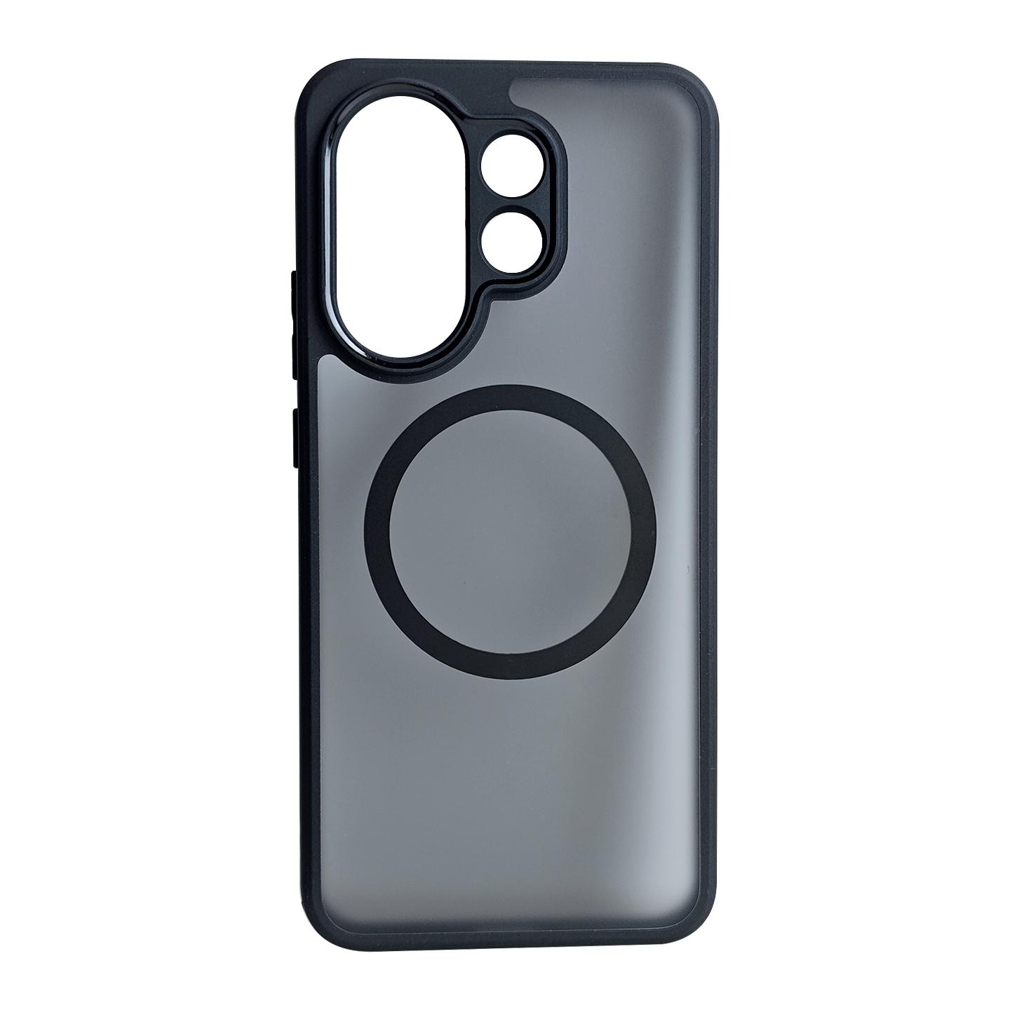 

Для Vivo X200 FE Magsafe Безопасная для кожи Полная защита объектива камеры Матовый Ударопрочный Защита от отпечатков пальцев Задняя крышка Pc + tpu&vivo X200 FE матовый черный