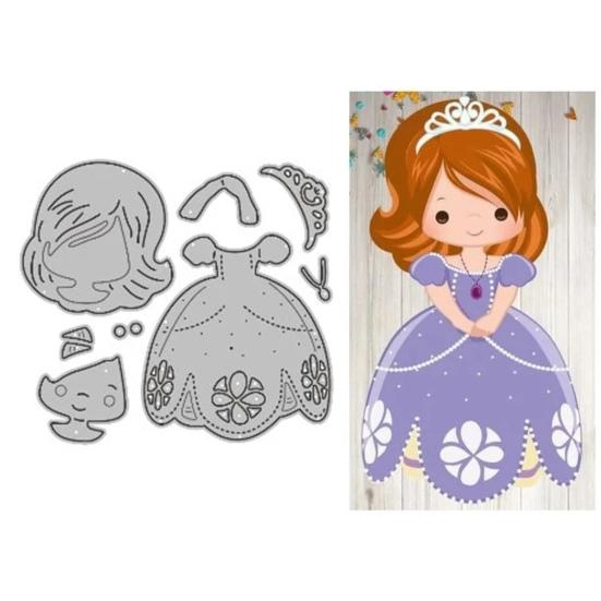 Cutter Die High Hardness Rust-proof DIY Crafts Scrapbooking Album Princess Embossing Die for Home