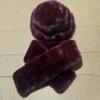 Windproof Russian Style Beanie Thickened Faux Mink Headwear Cossack Hat Set  Commuting