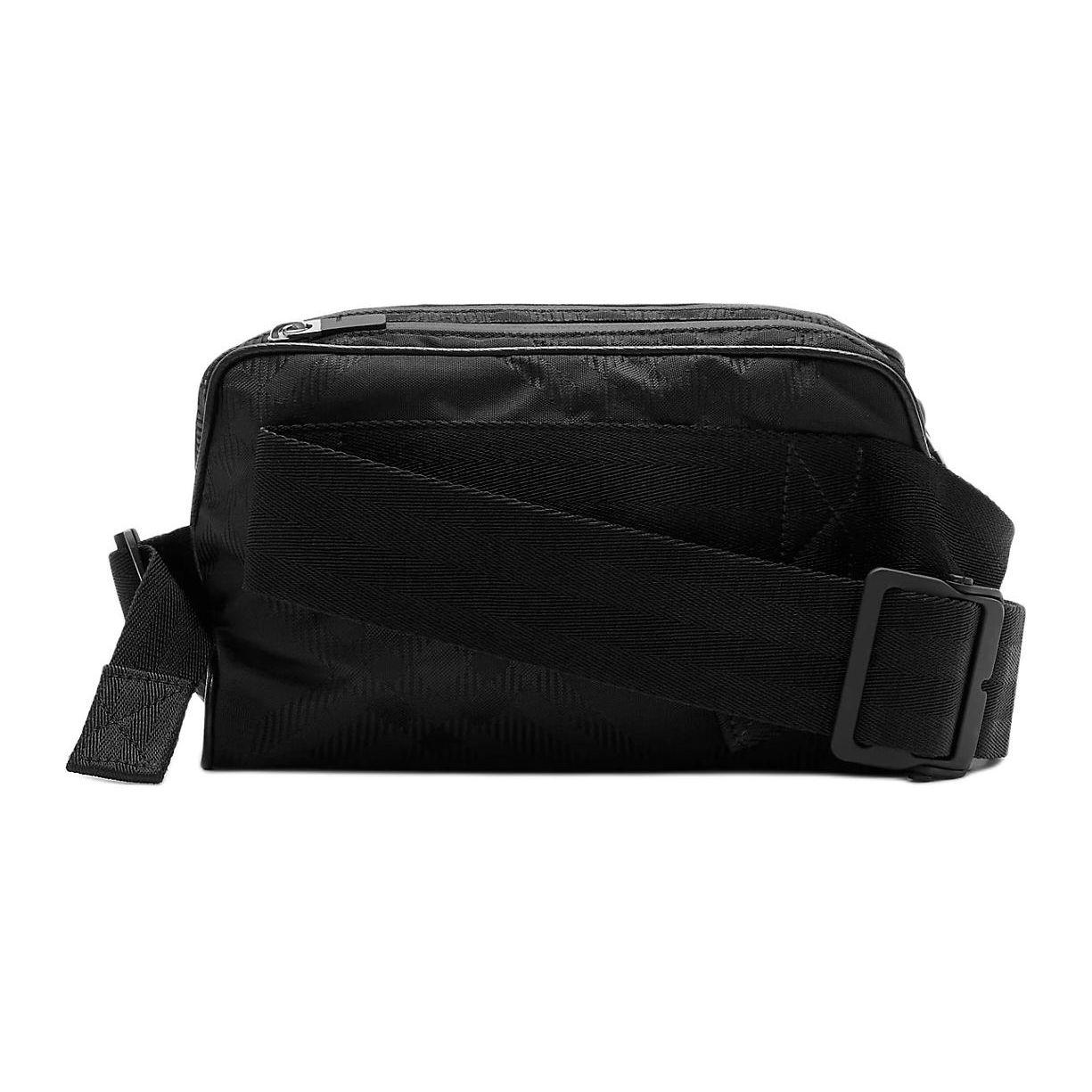 

Burberry Check Pattern B-Shaped Accessory Crossbody Waist Bag Men bags Black 80834461 Basic Set (Bag+Dust Bag)