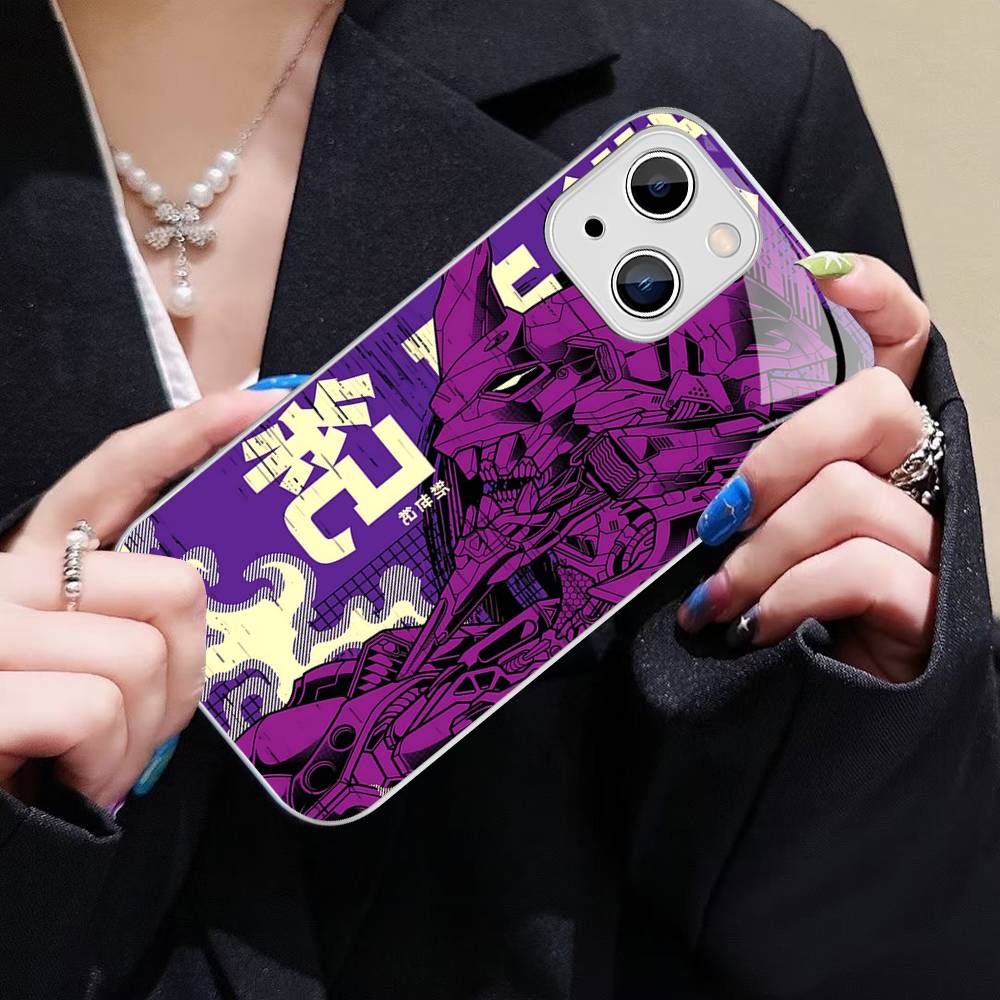 

Anime Classic E-evangelion Tempered Glass For Iphone 14 13 12 11 Pro Mini XS MAX 14Plus X XS XR Cover iphone 14pro max