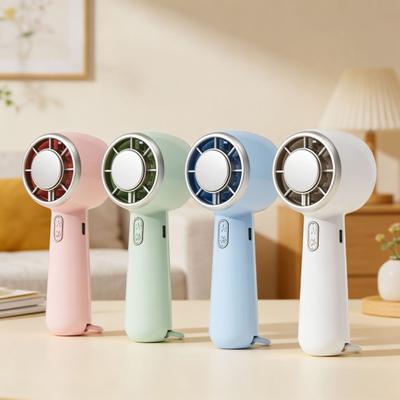 Ice Cooling Mini Handheld Fan Speed Adjustable Small Desk Fan USB Rechargeable Portable Travel Outdoor Summer Personal Fan