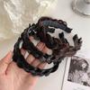 Fashion Braids Wig Headband Headwear Synthetic Fishbone Braid Hairband One-piece Headband Braided Women Hair Styling Accessories