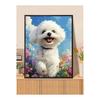 Diamond Art Puppy 30X40cm Bead Art Round Beads Mosaic Art Kit Popular DIY Handmade Craft Present Decoration
