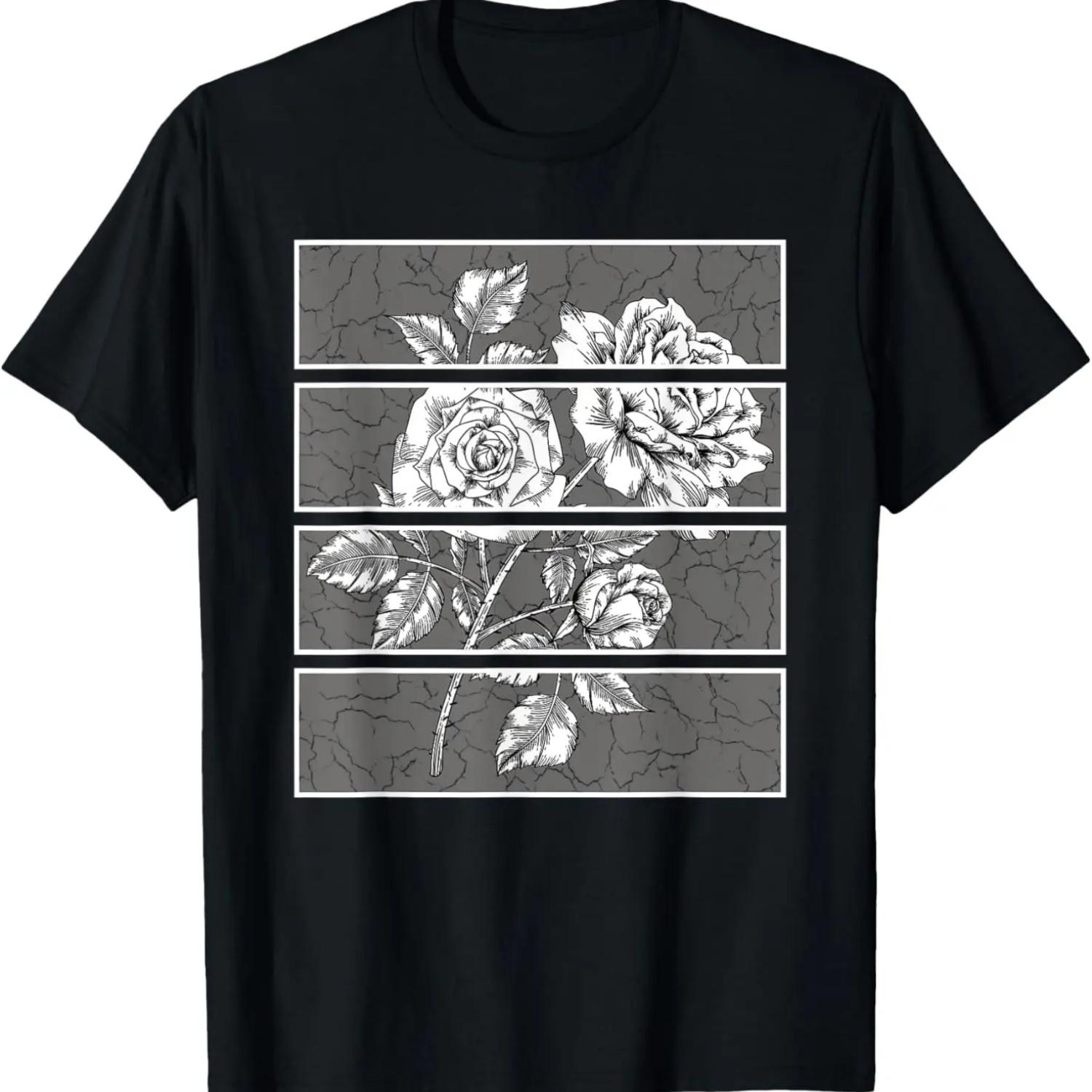 

Фея Готика Панк Фейрикор Розы Гранж Эстетика Мужская Женская Футболка XXXXXL чёрный