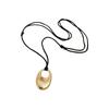Trendy Adjustable Leather Rope Necklace Modern Zinc Alloy Circle Pendant Casual To Formal Outfit Accessory