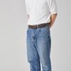 Daks Dark Brown Check Strap   Hook Leather Belt Dbbe6e722w3