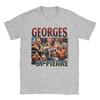 Georges St Pierre T-Shirts für Herren Baumwolle Neuheit T-Shirt Rundhals T-Shirt Kurzarm Oberteile Grafisch Bedruckt