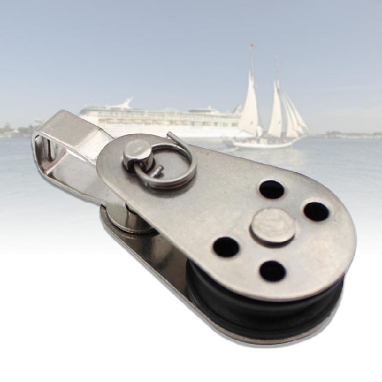 Stainless Steel 25mm Marine Single Wheel Pulley Pulley Block Lifting Rope Pulley