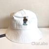 Used [New] Ralph Lauren Polo Bear Bucket Hat White 8-20