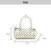 Fashion Handbag Shoulder Bag PU Leather Barrel Shape Tote Bag Polka Dot Crossbody Bag Women