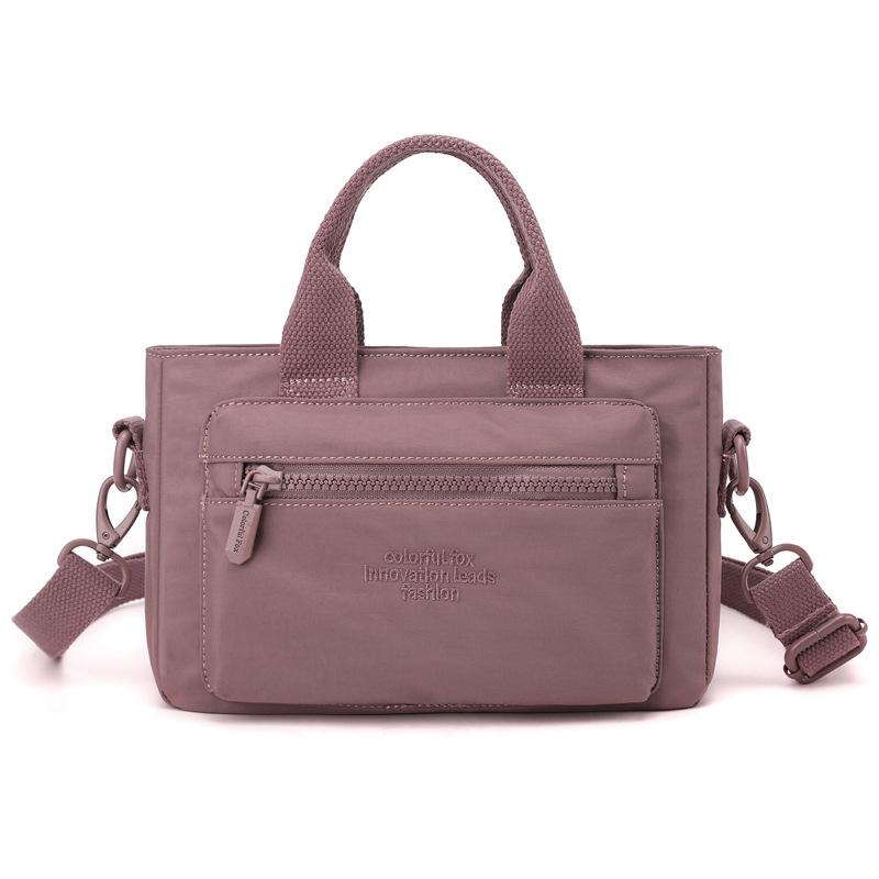 Female Crossbody New Fashionable Foreign Style Small Bag One Shoulder Hand Carry Nylon Small Satchel Cloth Bag