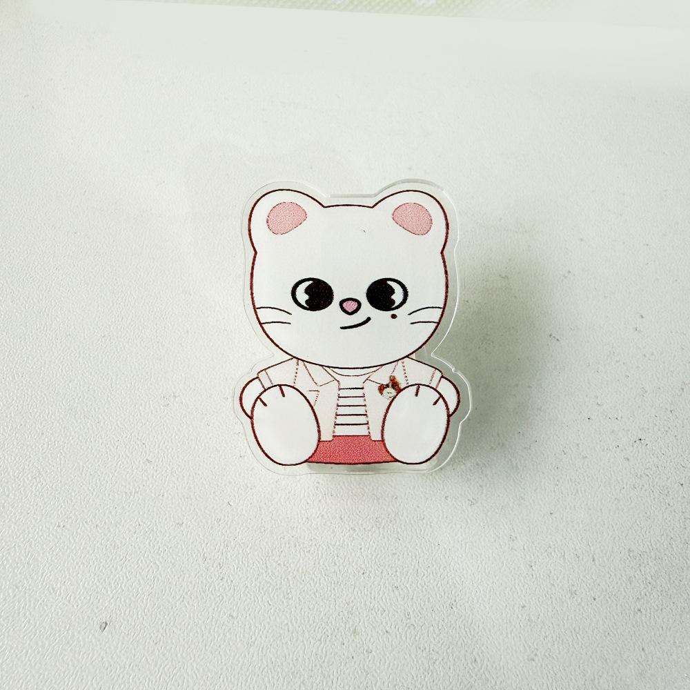 New Straykids Cartoon Acrylic Brooch Skzoo Peripheral Huang Xuanchen, Li Longfu, Han Zhicheng Acrylic Brooch Pin Xz-37