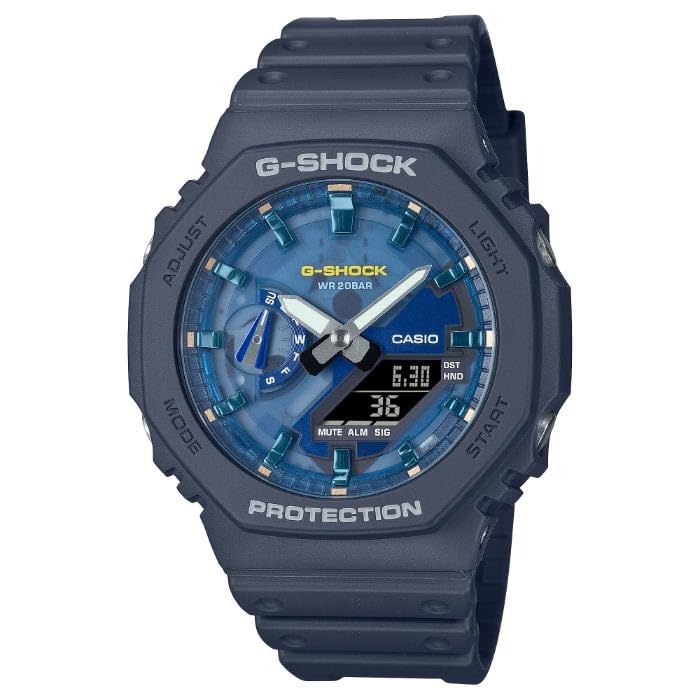 Часы Casio для мужчин G-Shock GA-2100AS-2A Аналогово-цифровые (Зарубежная модель)
