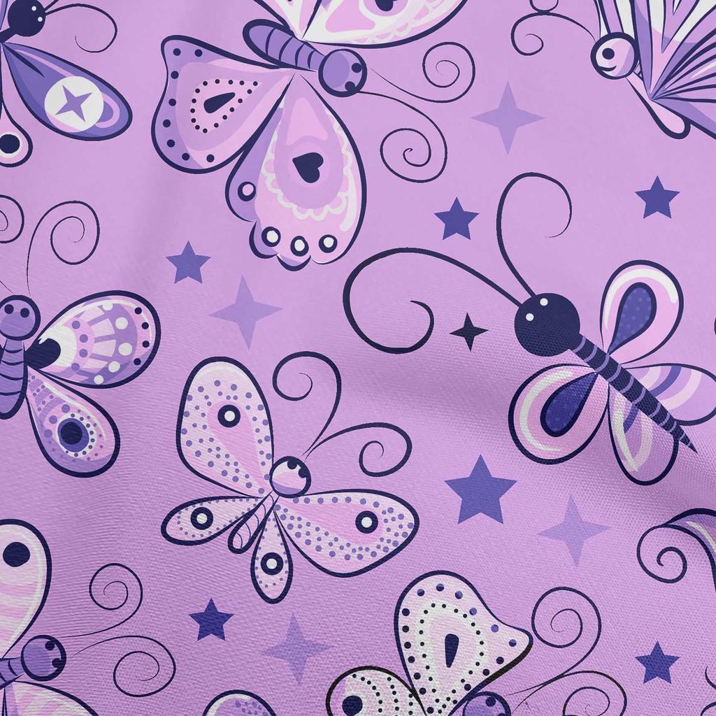 oneOone Cotton Flex Dark Yellow Fabric Butterflies Sewing Fabric By The Yard Printed Diy Clothing Sewing Supplies 40 Inch