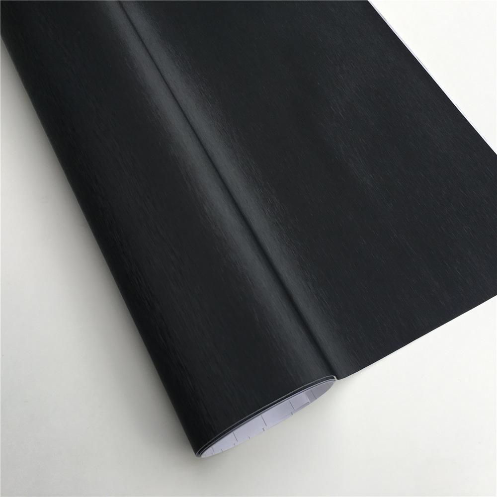 Grey Metallic Brushed Vinyl Wrap Car Film Wrapping Foil Bubble Free Furniture Console Computer Laptop Phone