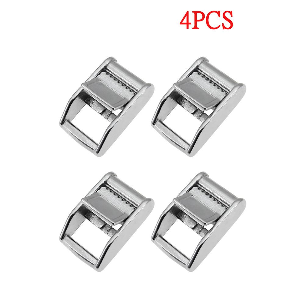 

1 8Pcs 6Pcs 4Pcs 25MM Silver Metal Cam Buckle Ratchet Cargo Lashing Outdoor Sports nylon webbing Roof Mounted Luggage Cargo