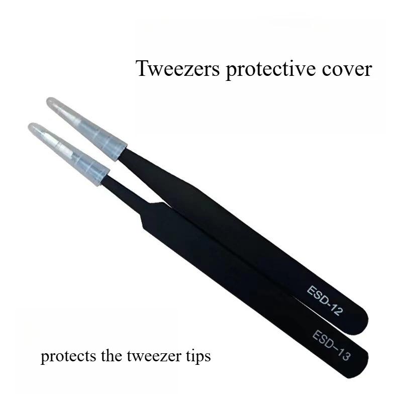 Precisie Pincet 6 stuks Set ESD Antistatisch Roestvrij Staal Pincetten Reparatie Gereedschap voor Elektronica Reparatie Soldeer Ambachtelijke Gereedschappen