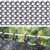 10/20/50pcs Shade Clips Hooks Shade Cloth Clamps Wire Mesh Fixing Black Fence Netting Clips Hanging Practical High Quality