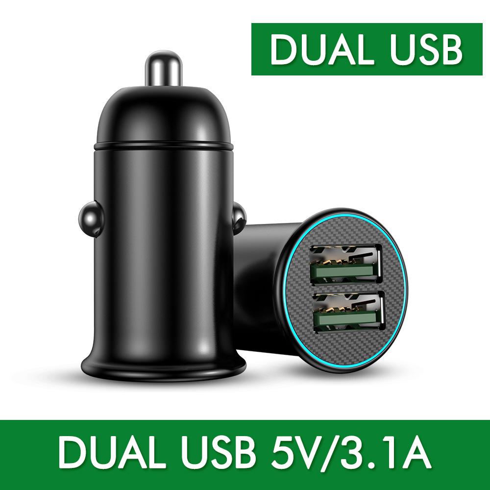 

Автомобильное зарядное устройство Pd USB 60 Вт для Iphone Xiaomi Huawei Quick Charge 4.0 Qc4.0 Qc3.0 Qc Scp 5a Type C Зарядное устройство для быстрой зарядки телефона Dual USB 3.1A