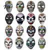 Scary Skeleton Face Masque Day of The Dead Skull Masque, Halloween Sugar Full Haunted House Cosplay Accessories Masquerade Party Accessory