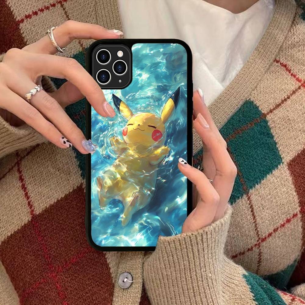 1pc Popular Cartoon Anime P-PokemonS Phone Case Silicone PC+TPU For For IPhone 11 12 13 14 15 16 Plus Pro Max Cover