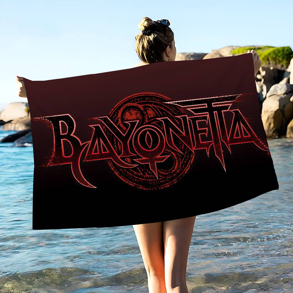 Game Bayonetta Microfiber Beach Towel Absorbent Quick Dry Soft Yoga Swimming Resort Mountain Climbing Towel