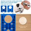 35mm Concealed Hinge Jig Kit, Woodworking Tool Drill Bits Door Boring Hole Router Jig With Detachable Depth Limiting Baffle