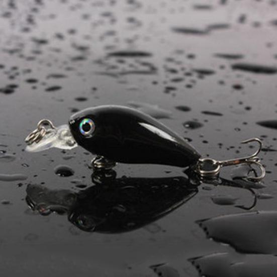 1 buc 4,5 cm momeală reală din plastic momeală tare cu ochi 3D momeală de pescuit cârlig