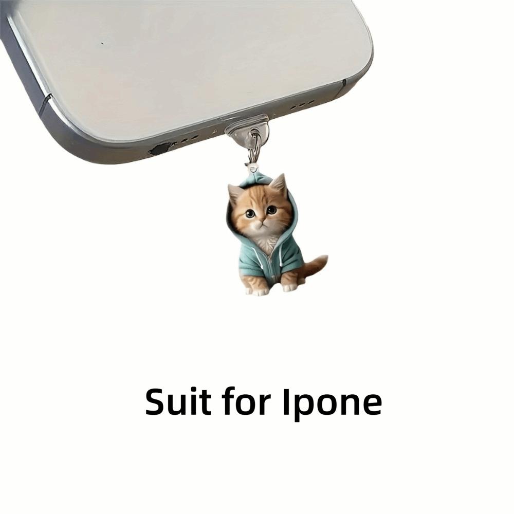 

Oval Connector Stopper Cap Dust Plug Pendant for Ipone / Type-C Type-C Interface Green-Ipone