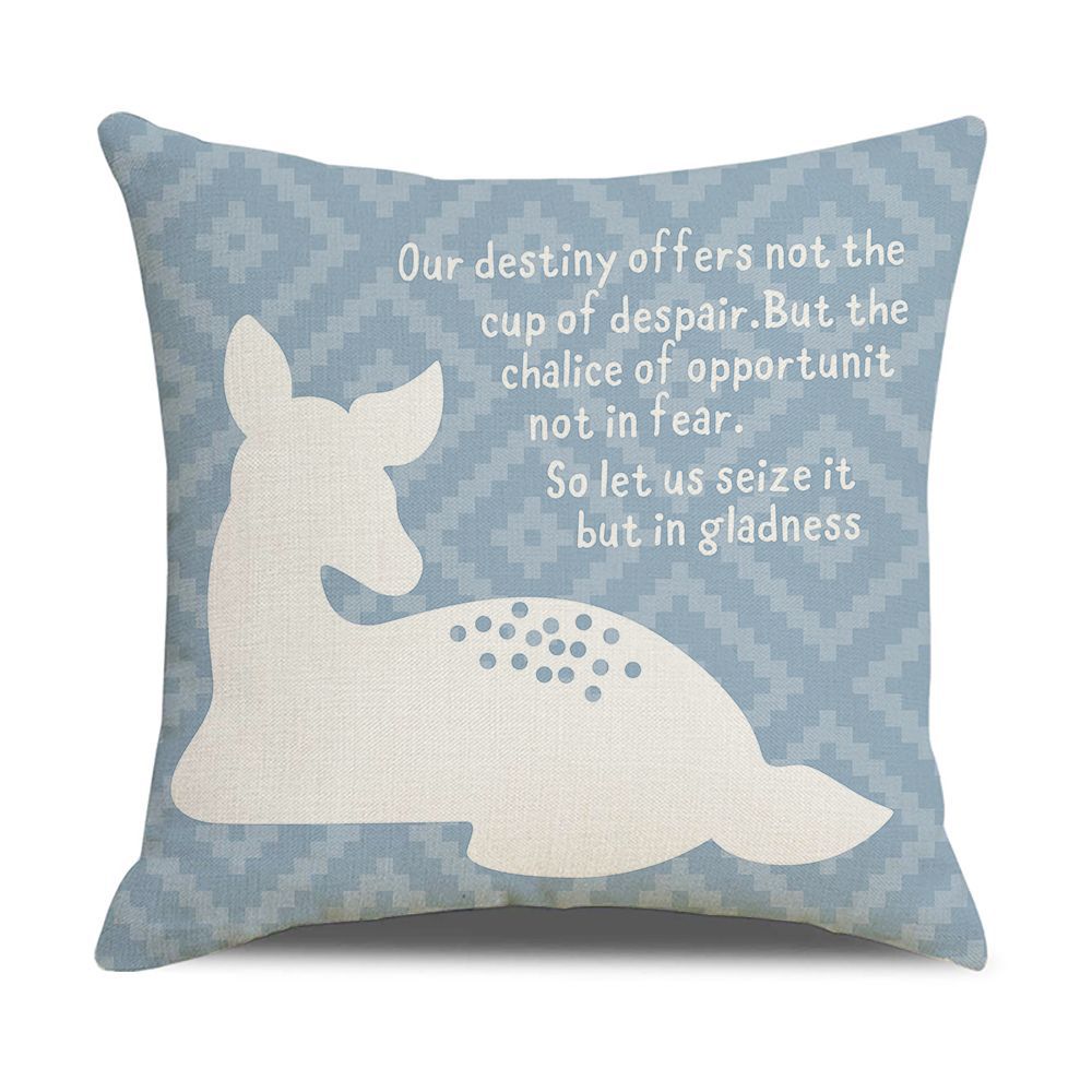 

Инс Стиль Нордический Простой Геометрический Абстрактный Маленький Свежий Зеленый Растение Лось Лен Принт Квадратная Наволочка 45 * 45Cm (without core)