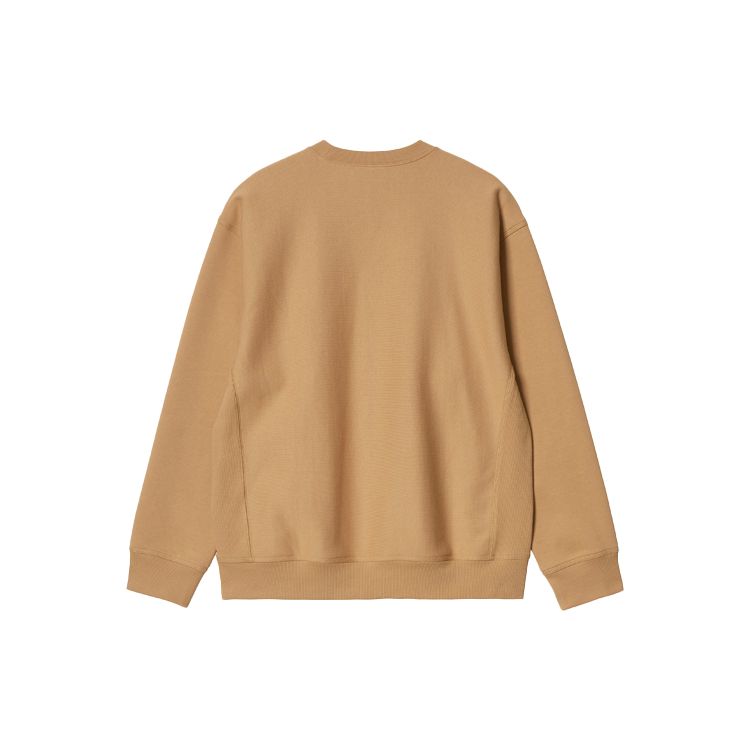 Carhartt WIP American Script Sweatshirt Unisex Sweatshirt Dusty-H-Brown I025475_07E_XX