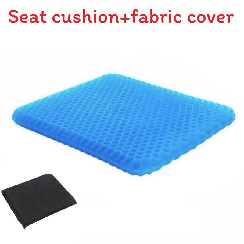 

Gel Seat Cushion For Office And Car Cooling Summer Gel Padding With Nylon Cover 37cm Set