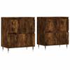 Sideboards 2 pcs. Smoked Oak Wood Based Panel