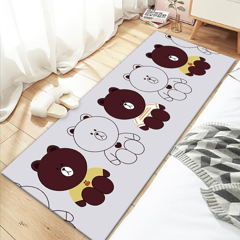 Bedroom Bedside Carpet Cute Room Underbed Floor Mat Small Carpet Long Strip Home Mat