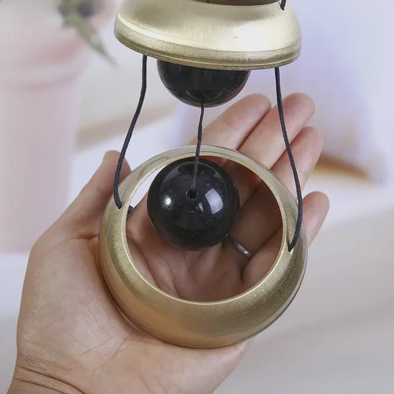 Japanische Spiralpagode Fünfstöckige Windspiele: Retro Metallornament mit klarem Klang