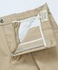 BELLIEF Gabardine Cotton Single Pleat Banding Chino (Beige)