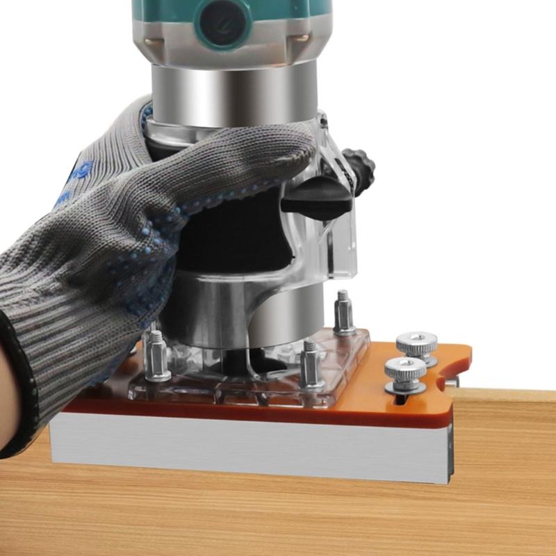 2'si 1 arada Ahşap Freze Tabanı Ahşap Düzeltici Freze Alet Tabanı Alüminyum Ahşap Avuç İçi Freze Tabanı Freze Yuvası Braketi 65mm için