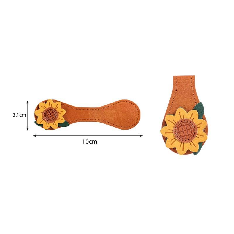 1/2 Stück Vintage Rose Kaffee Doppelseitige Magnetische Lesezeichen-Clips Für Männer Frauen Retro PU-Leder Magnetische Lesezeichen Lesezeichen