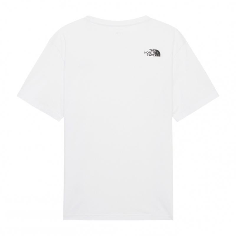 The NorTh Face Men CoTTon Basic ShorT Sleeve T shirT whT nT7ur08b