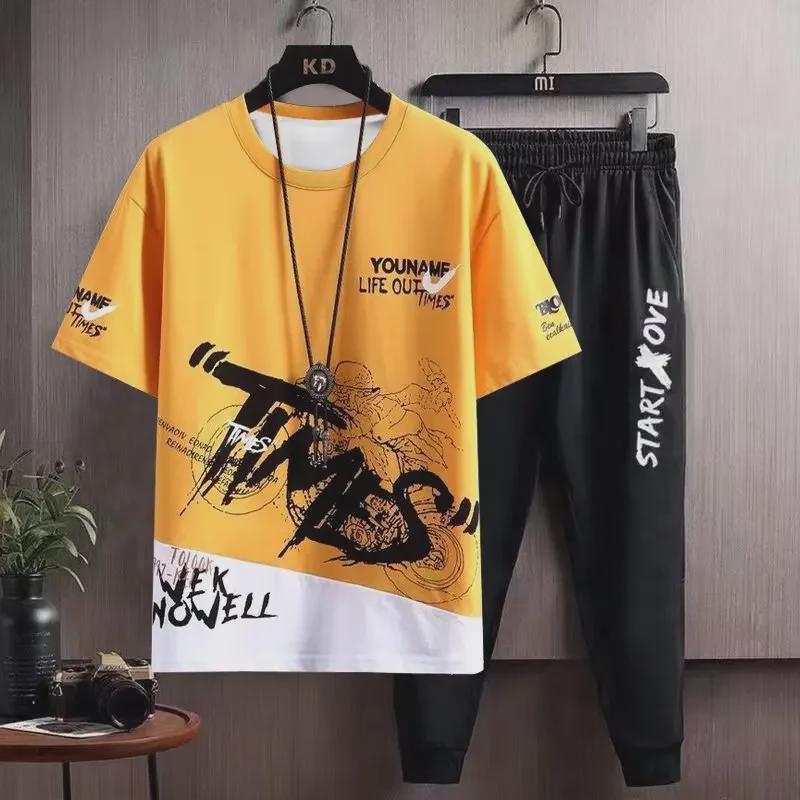 Trendige Sommer-T-Shirts mit kurzen Ärmeln für Teenager-Jungen, perfekt für Junior High- und Highschool-Schüler