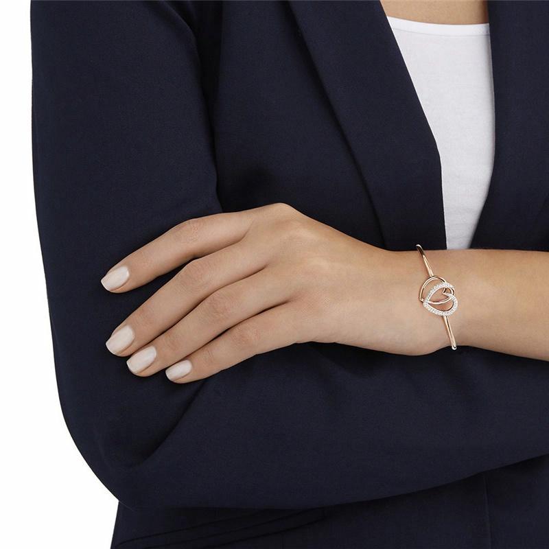 Swarovski Dear Double Heart Bracelet Women's Rose Gold 5194838