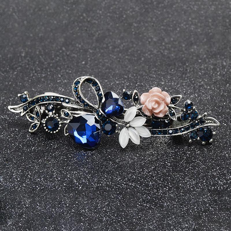 

Корейская шпилька со стразами, заколка для волос, пружинный зажим, элегантный зажим для верхней части, аксессуары для волос, заколка для хвоста, женская шпилька, зажим для волос для взрослых, головной убор