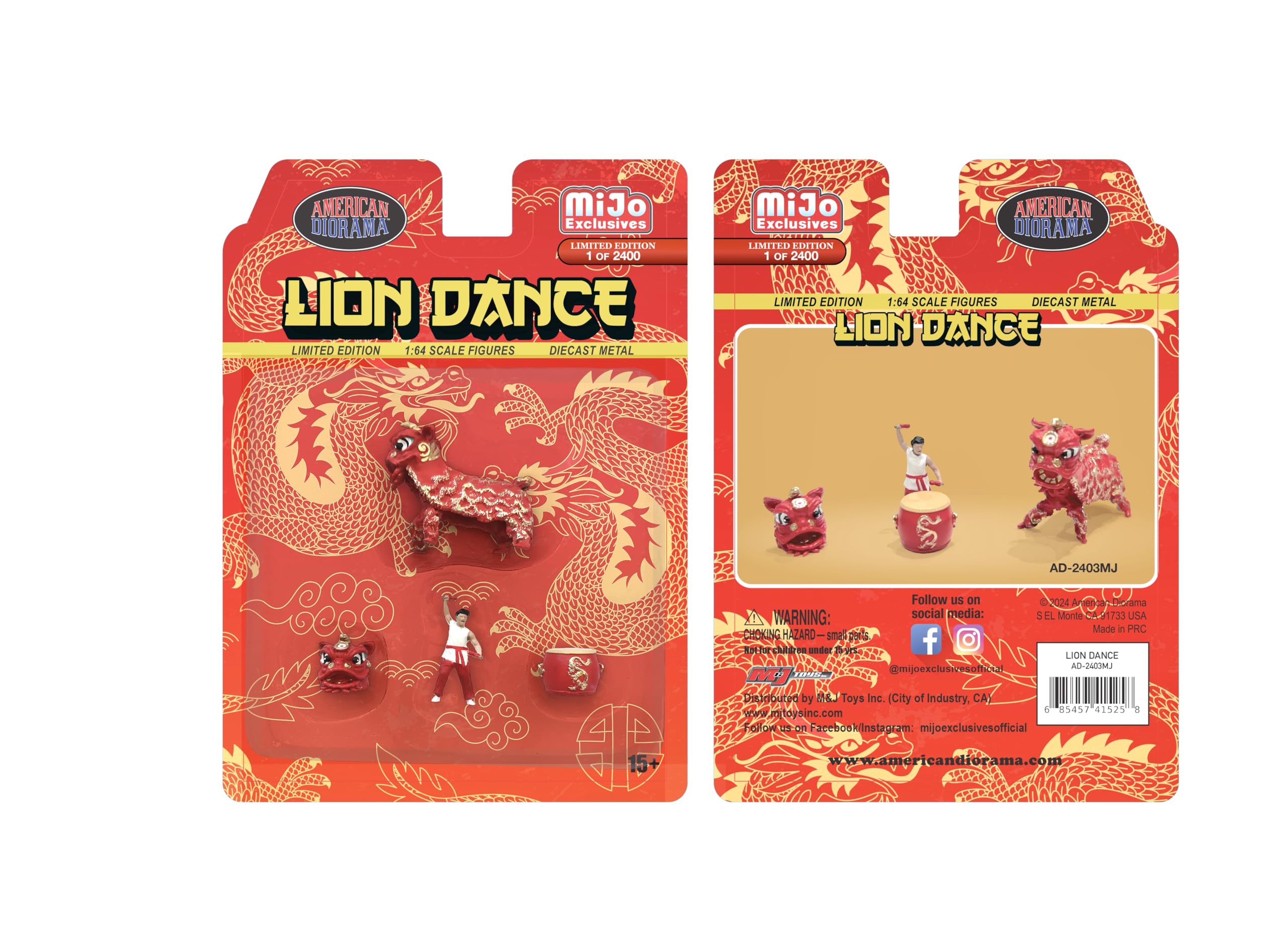 

Американская диорама фигурка Lion Dance Red 1/64