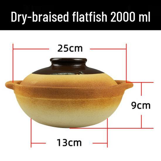 High-Temperature Resistant Unglazed Single-Handle Earthenware Clay Pot for Rice and Noodles