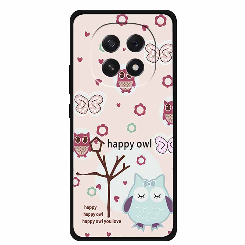 For Oppo A5 5G Phone Case 3D Relief Emboss Flowers Back Cover Black TPU Silicone Soft Case For Oppo A 5 PKQ110 Cases 6.7" Fundas