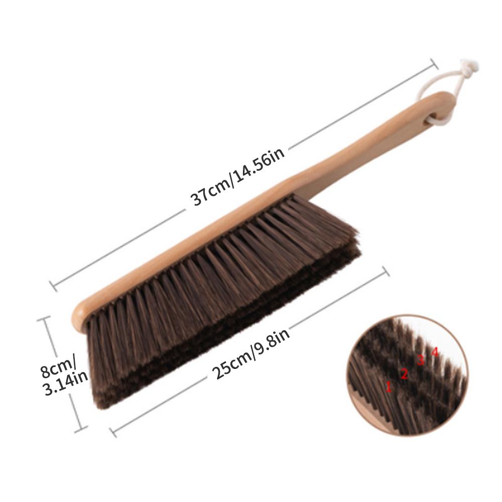

1PC Long-Handled Bed Brush, Wooden Handle, Solid Wood Bed Sweeping Brush, Carpet Brush, Soft Bristle Brush