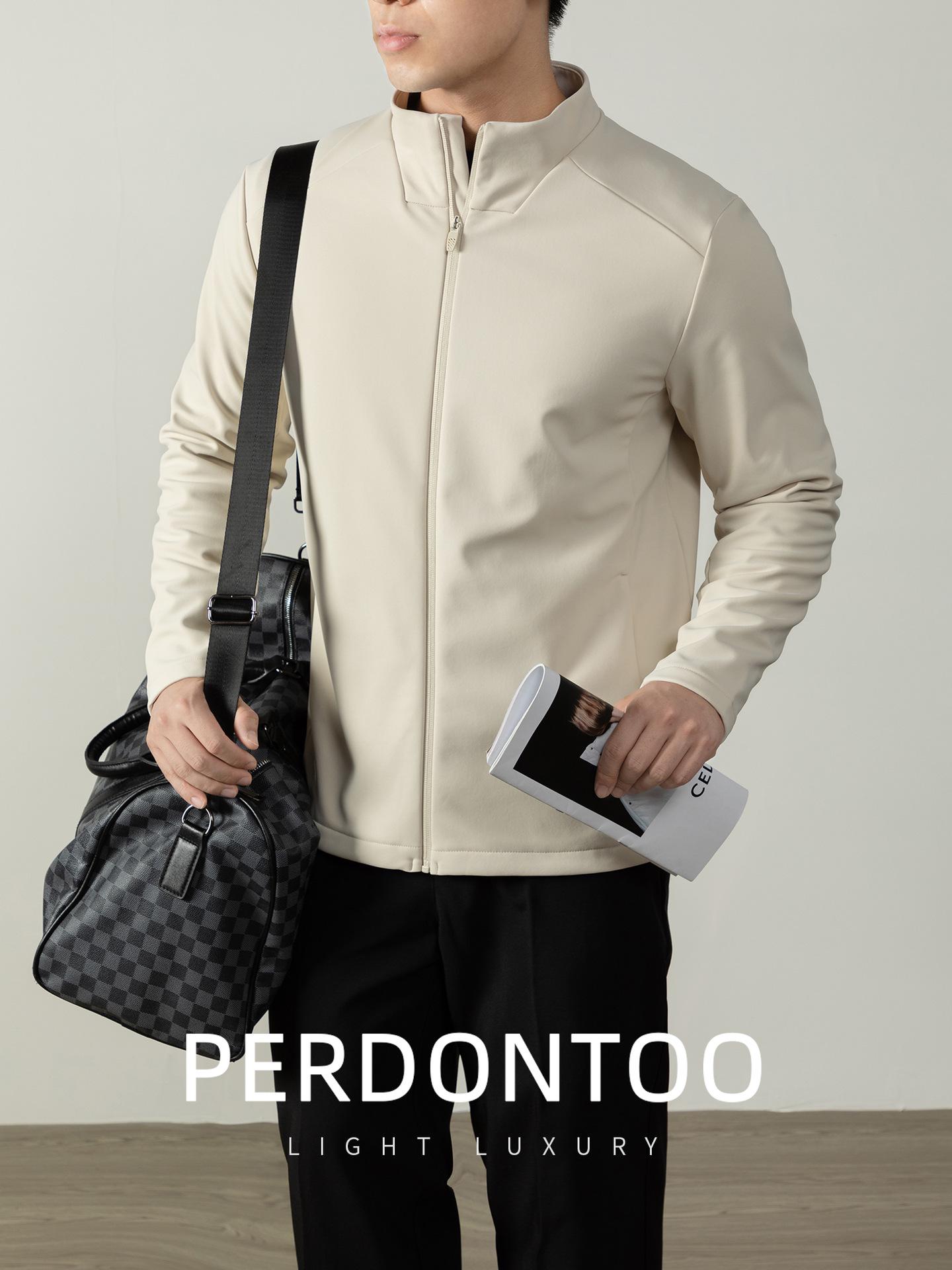 Urban Outdoor Men s Windproof Lambswool Stand Collar Jacket: Thickened Patchwork for Winter Commute M